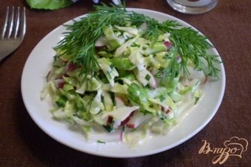фото рецепта Салат из свежих овощей