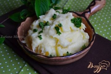 фото рецепта Картофельное пюре со сливками и мускатом