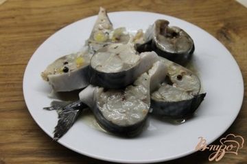 фото рецепта Скумбрия соленая в домашних условиях