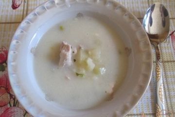 фото рецепта Сырный суп с курицей