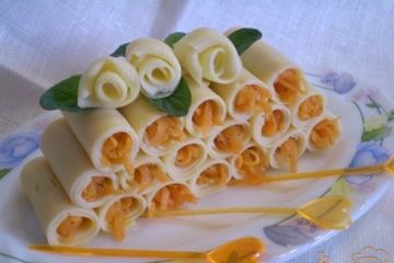 фото рецепта Сырная закуска с морковью