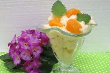 фото рецепта Мусс из персикового пюре