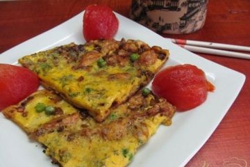 фото рецепта Фритатта с куриным мясом и соевым соусом