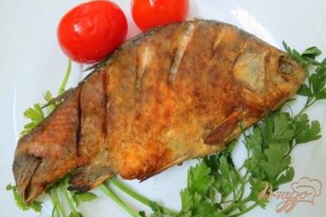 фото рецепта Рыба жареная целиком с хрустящей корочкой
