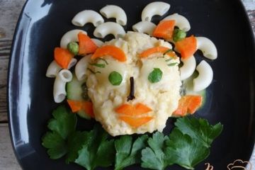 фото рецепта Детская куриная тефтеля Девочка