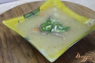 фото рецепта Суп с нутом и фасолью с курицей