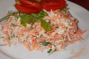 фото рецепта Салат из дайкона и моркови
