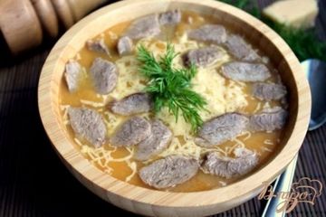 фото рецепта Крем-суп с бужениной и сыром