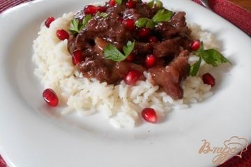 фото рецепта Мясо в гранатовом соусе