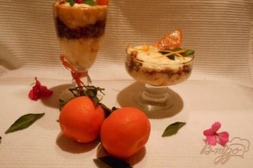фото рецепта Десерт с хурмой и апельсином