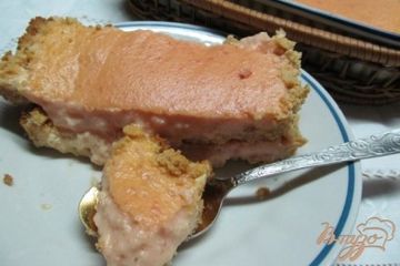 фото рецепта Заливной пирог из печенья и молока со свеклой