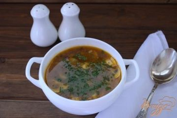 фото рецепта Вкусный грибной суп с томатом