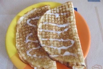 фото рецепта Блинчики с бананами и сгущенкой