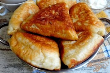 фото рецепта Жареные пирожки с кускусом и грибам