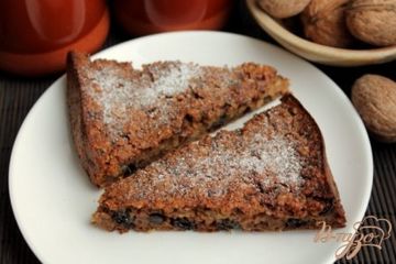 фото рецепта Овсяный пирог с орехами