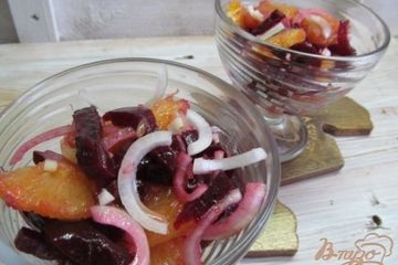 фото рецепта Салат из свеклы с апельсином