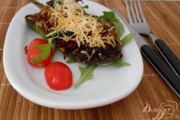 фото рецепта Перец, фаршированный печенью и овощами