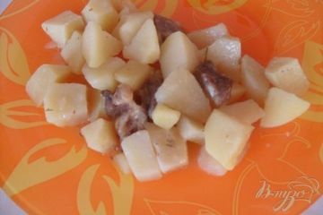 фото рецепта Картофель тушенный со свининой