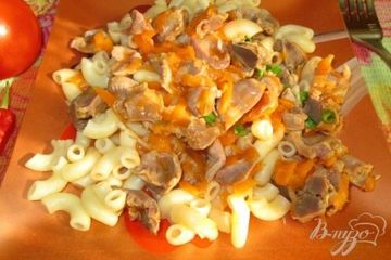 фото рецепта Гуляш с куриными желудками