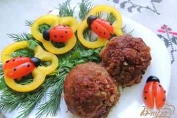 фото рецепта Тефтели из гречки и грибов