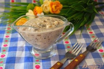 фото рецепта Соус -дипс из грибов и сыра