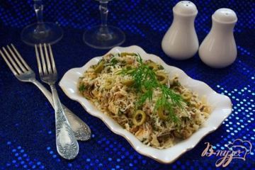 фото рецепта Салат с сыром и сардинами