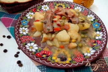 фото рецепта Картофель с копчёностями
