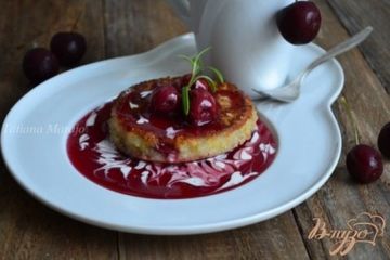 фото рецепта Крупяные биточки с вишней
