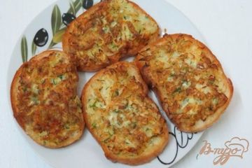 фото рецепта Бутерброды луковые