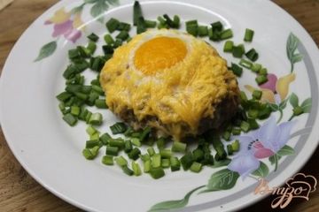 фото рецепта Котлета с яйцом и сыром