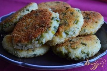 фото рецепта Рисовые котлеты со стручковой фасолью