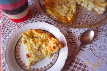 фото рецепта Творожная запеканка с яблоками и маком