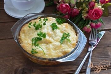 фото рецепта Картофельная запеканка с колбасой и сыром