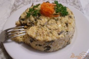 фото рецепта Салат рыбный с рисом
