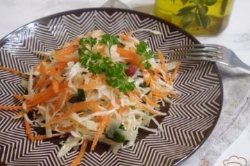 фото рецепта Овощной салат с рисовым уксусом