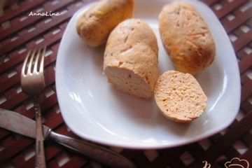 фото рецепта Вареная куриная колбаса