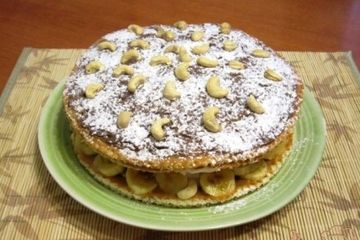 фото рецепта Торт с зефиром и бананами
