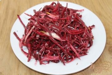фото рецепта Гарнир из свеклы по - корейски