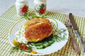 фото рецепта Картофельные котлеты с грибами и луком