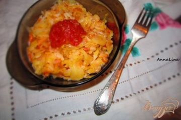 фото рецепта Рис с квашеной капустой и  томатом