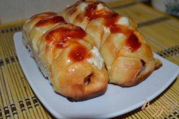 фото рецепта Сырные сосиски в тесте по Венски