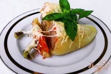 фото рецепта Перец, фаршированный булгуром и свининой