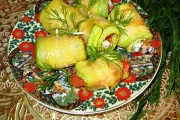 фото рецепта Рулетики из кабачка