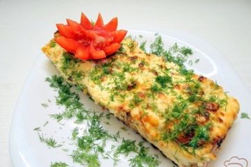 фото рецепта Хек запеченный с помидорами