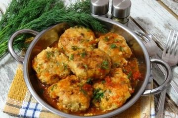 фото рецепта Тефтели по-мексикански в томатно-чесночном соусе