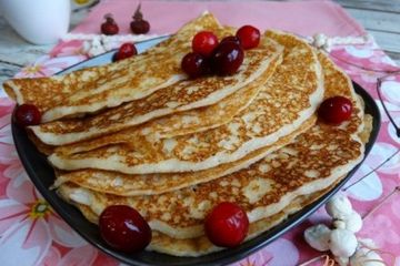 фото рецепта Дрожжевые блины на пшенной каше