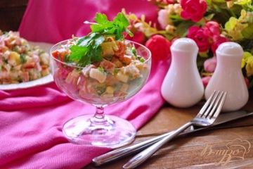фото рецепта Салат с прикопченным вкусом