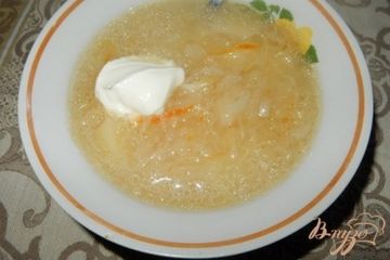 фото рецепта Постные щи из квашеной капусты