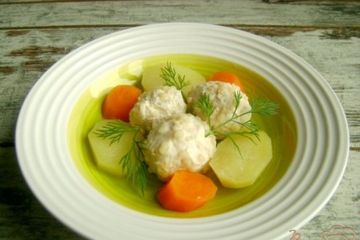 фото рецепта Паровые куриные ёжики с кускусом