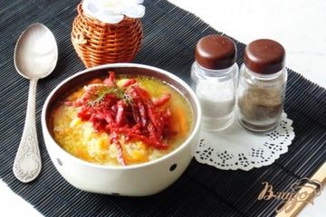 фото рецепта Картофельный суп с квашенной капустой